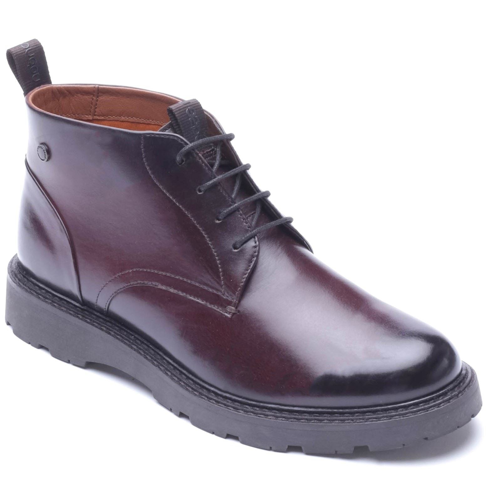 Base London Havoc Leather Men's WASHED BROWN Ankle Boots