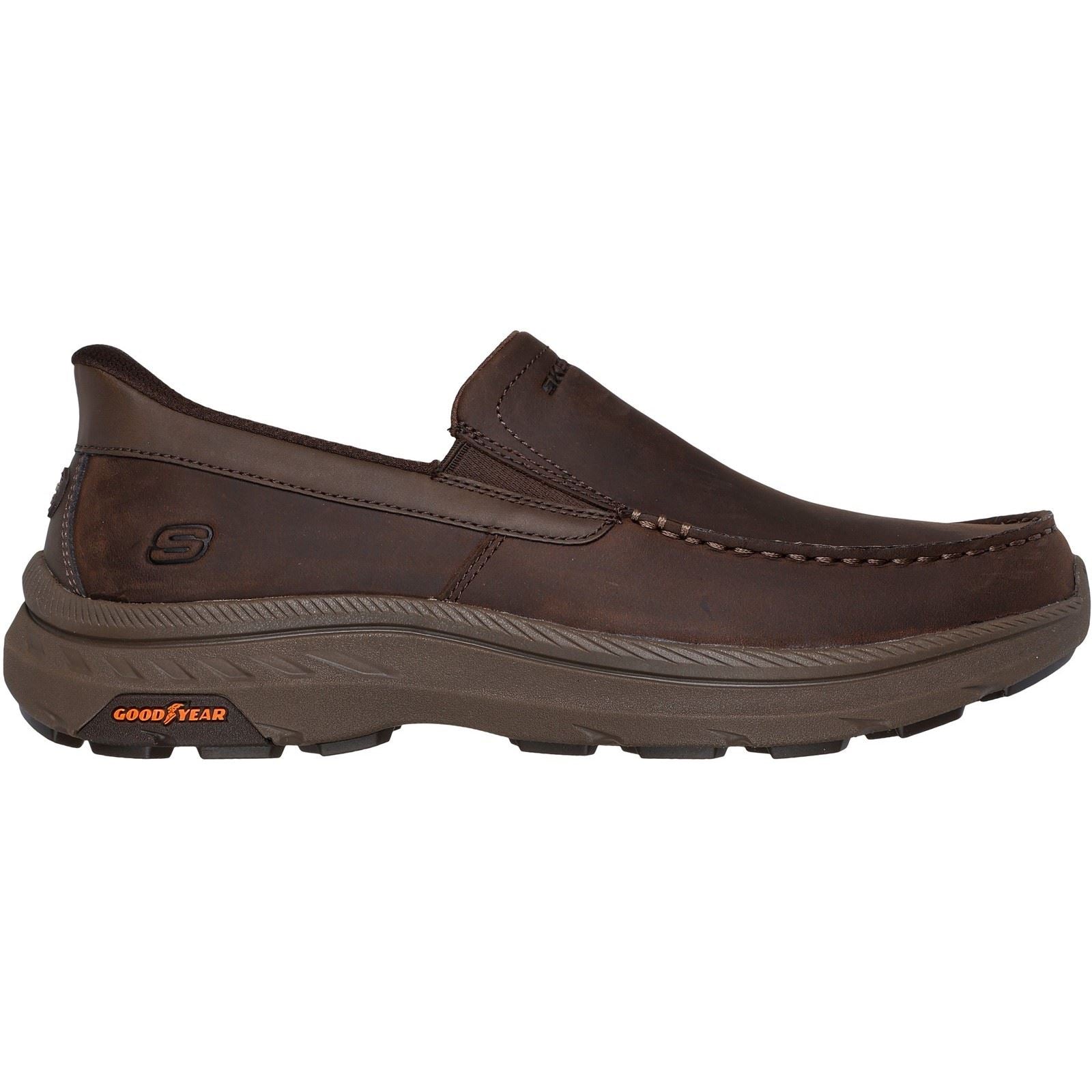 Skechers Pollard Osgood Leather Men's Cocoa Loafers