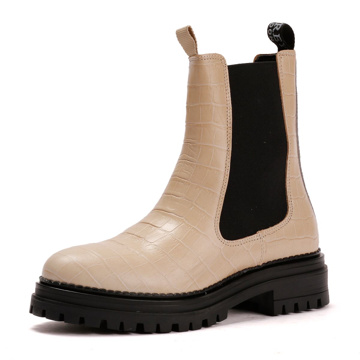 Osprey London The Huckleberry Leather Women's Cream Boots