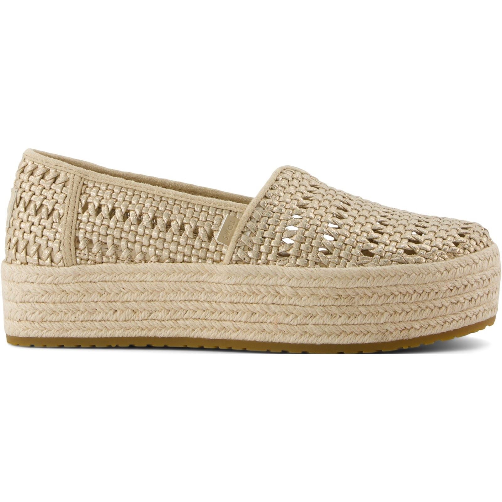TOMS Valencia Textile Women's Champagne Espadrilles