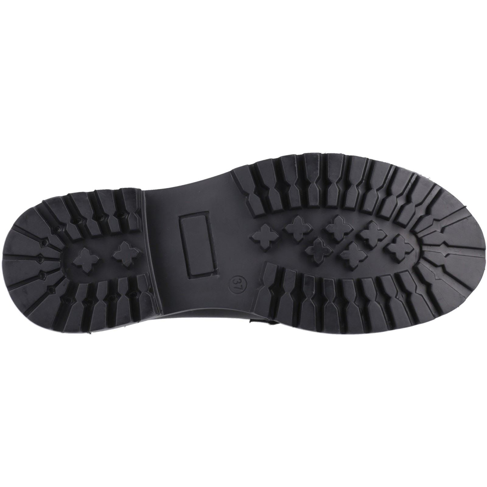 Hush Puppies Abigail Senior Leather Girls's Black Loafers
