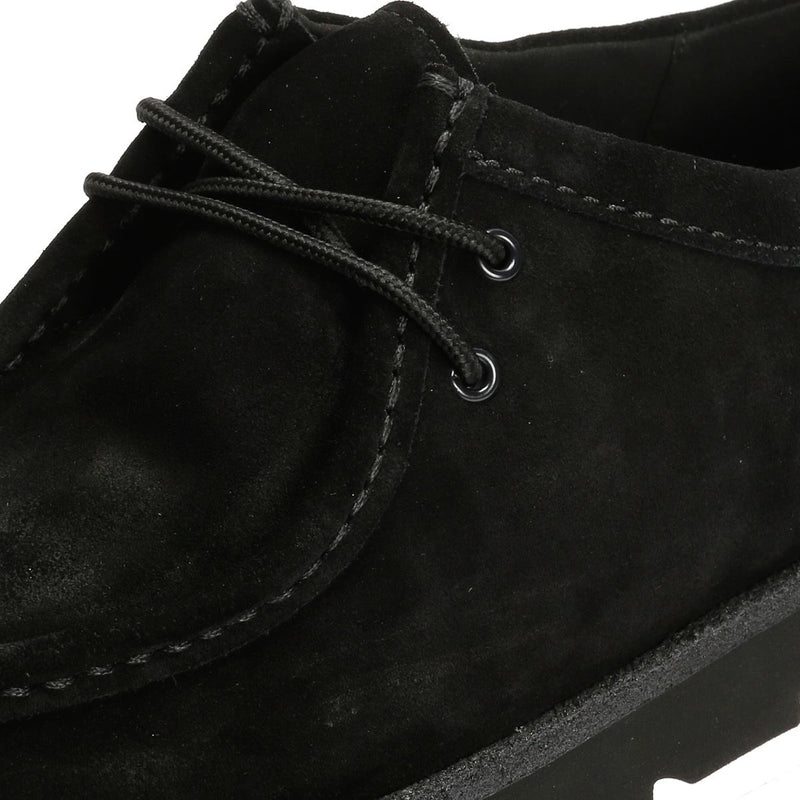 Clarks Originals Meare Wallabee Suede Men's Black Lace-Up Shoes