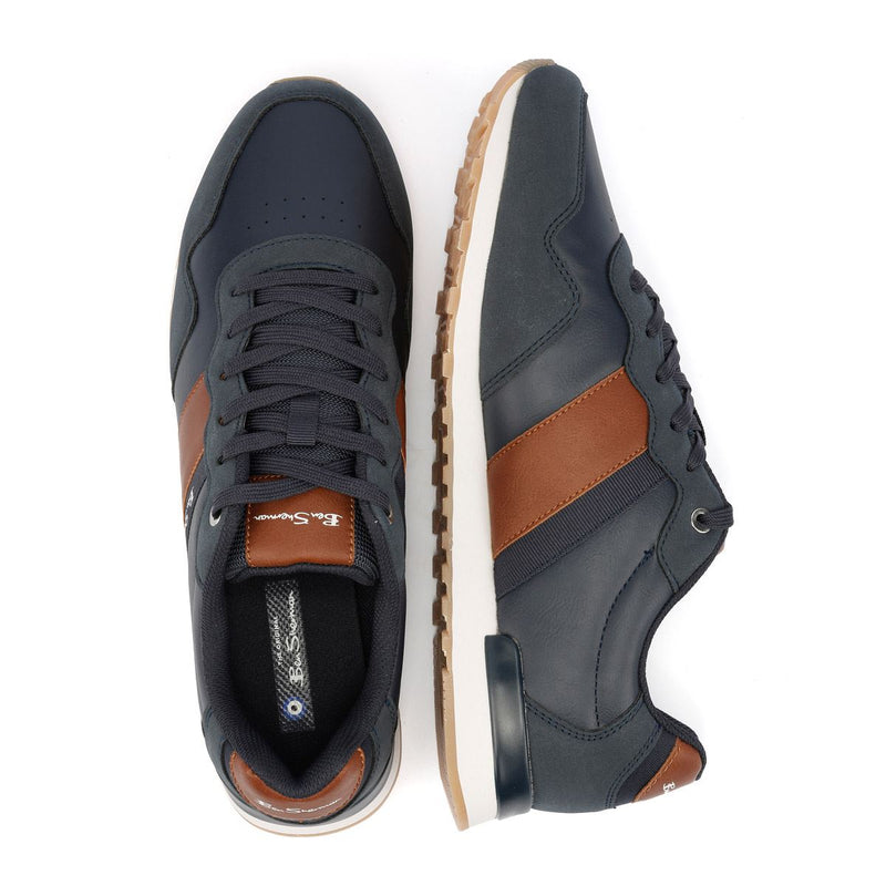 Ben Sherman Owen Retro Men's Navy/Tan Trainers
