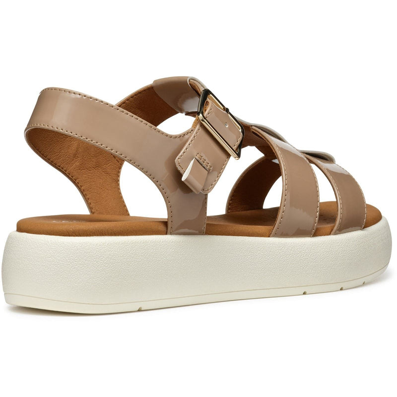 Geox D CAMALEI Synthetic Synthetic Women's Caramel Sandals