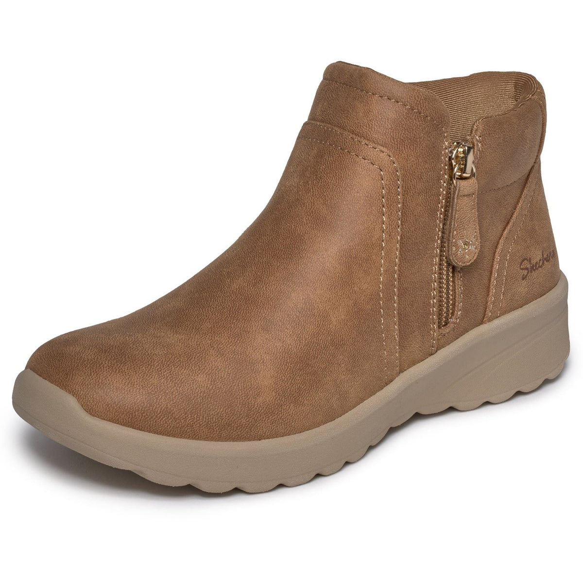 Skechers Lovely Vibe Forever Mine Textile Women's Chestnut Boots