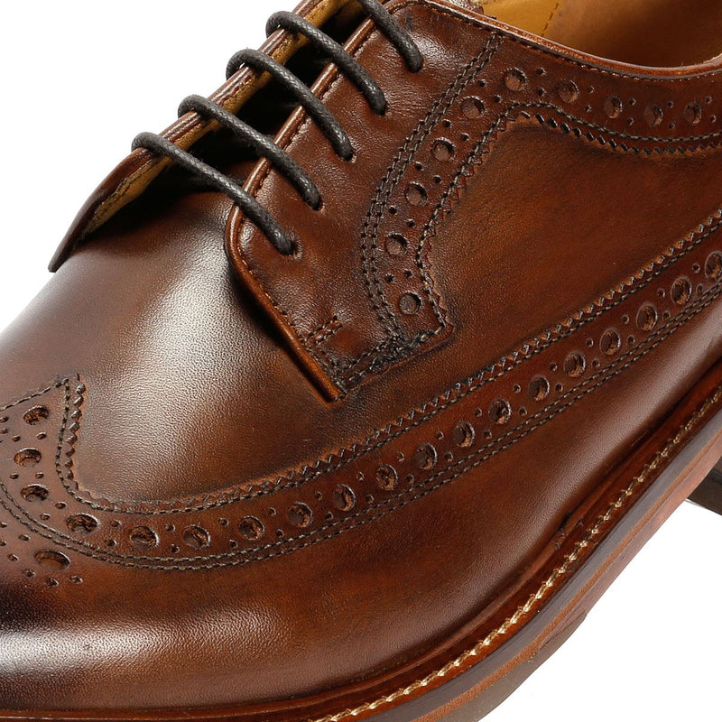 Chapman & Moore Longwing Brogue Country Leather Men's Choco Shoes
