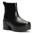 FitFlop Platfforms Heeled Leather Women's Black Boots