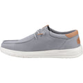 HEYDUDE Paul Canvas Cotton Men's Monument Grey Moccasins Shoes