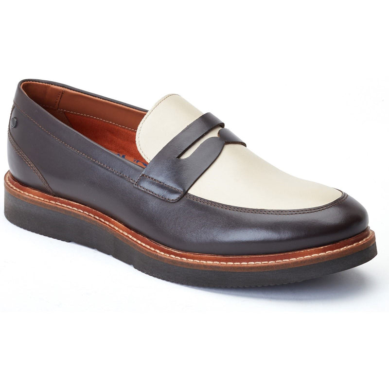 Base London Sid Leather Men's Brown/Beige Loafers