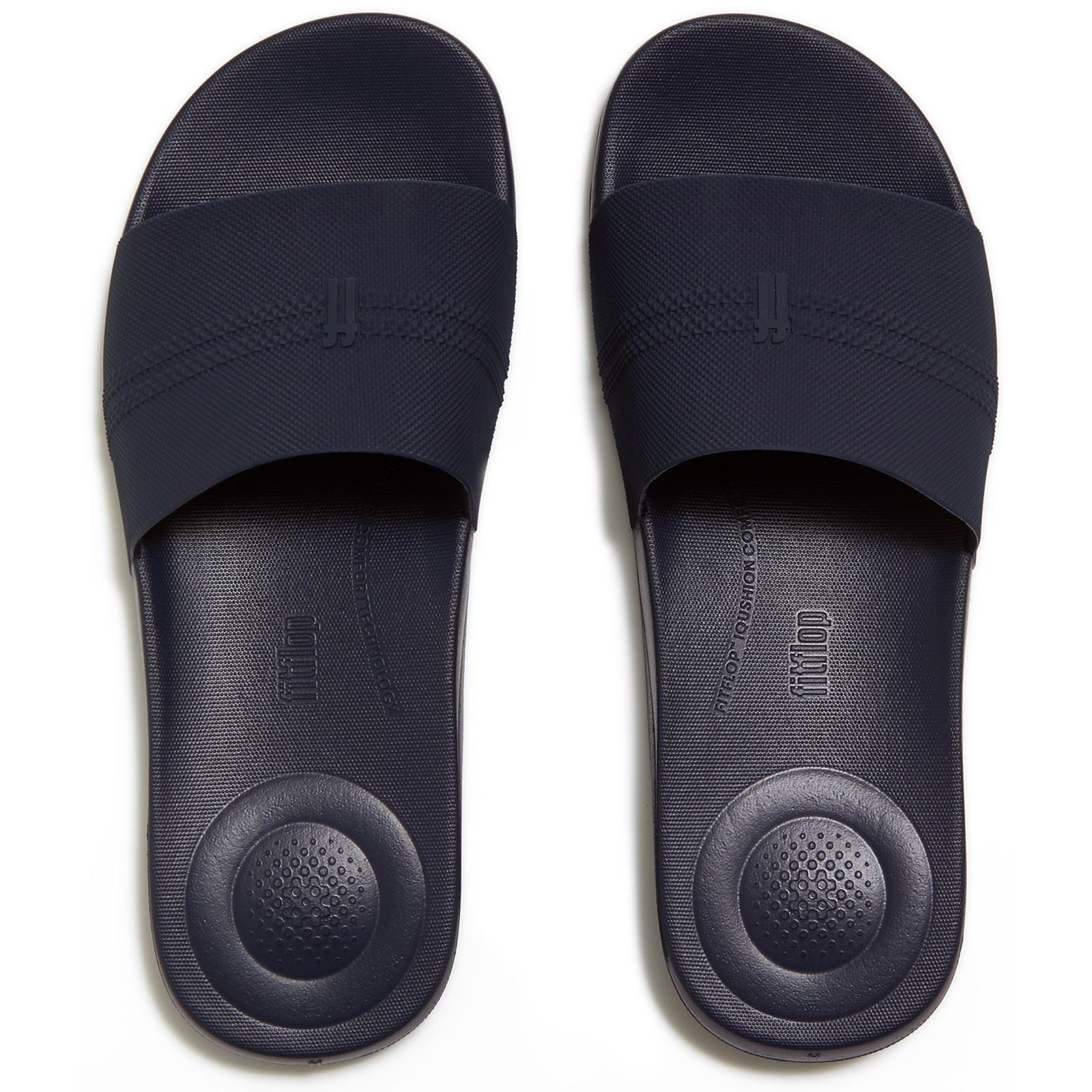 Fitflop iQushion Pool Polyurethane Men's Midnight Navy Slides