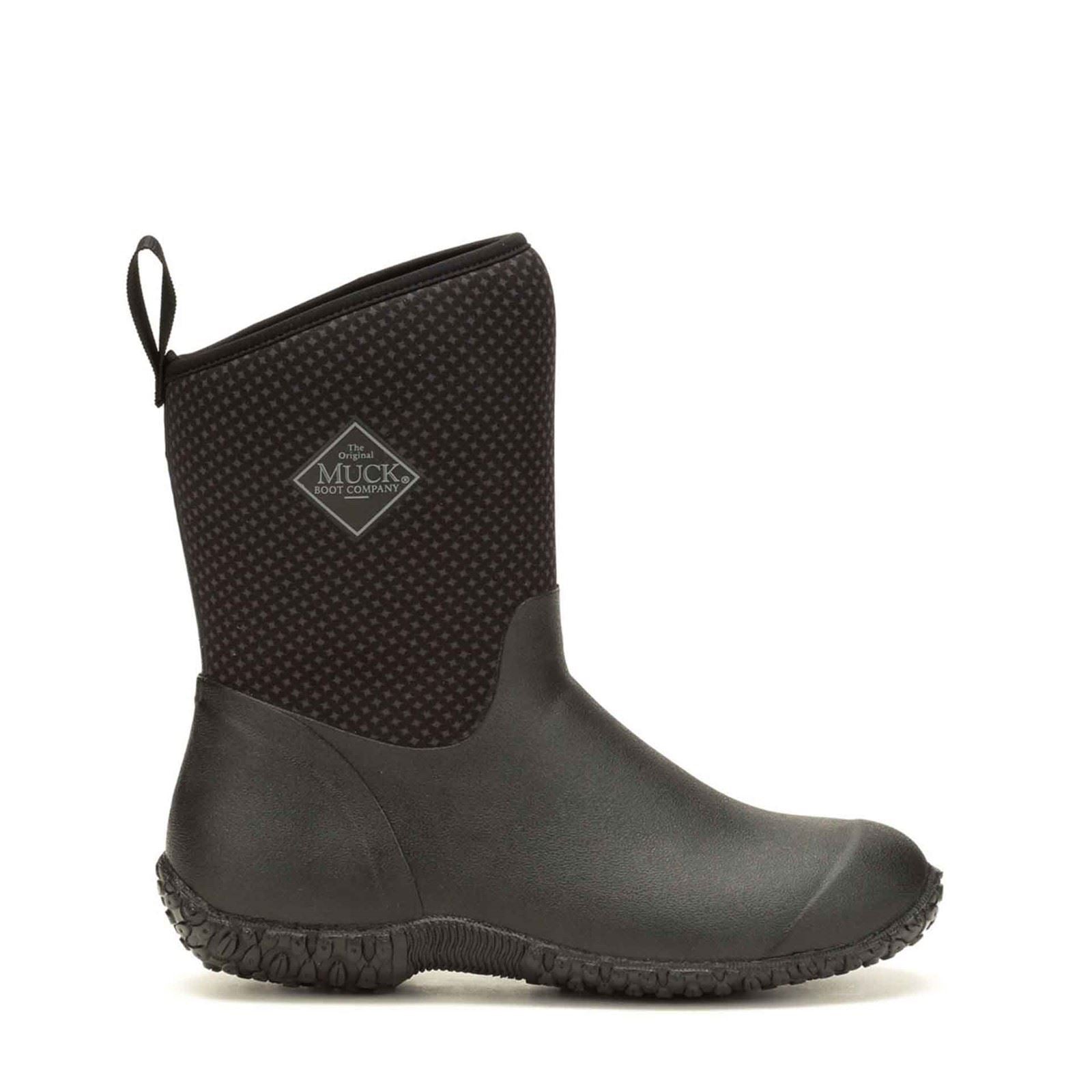 Muck Boots RHS Muckster II Short Synthetic Charcoal Print Wellies Shoes