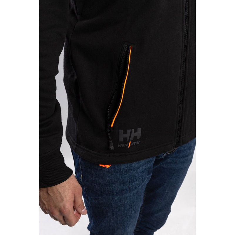 Helly Hansen Workwear Chelsea Evolution Cotton Men's Black Hooded Sweatshirt