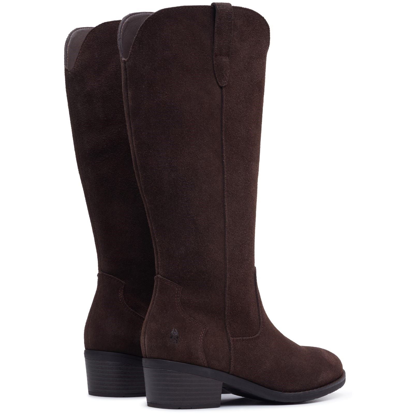 Hush Puppies Isabella Long Suede Women's Chocolate Winter Knee High Boots