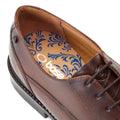 Base London Magnus Leather Men's Burnt Brown Oxford Shoes
