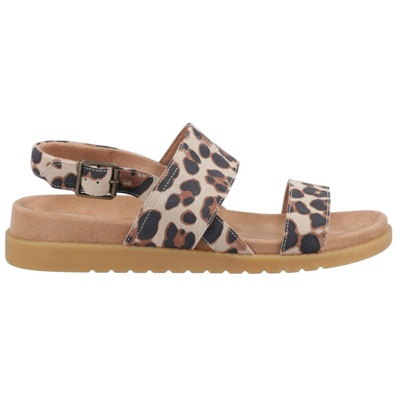 TOMS Marin Suede Women's Oatmeal Leopard Sandals