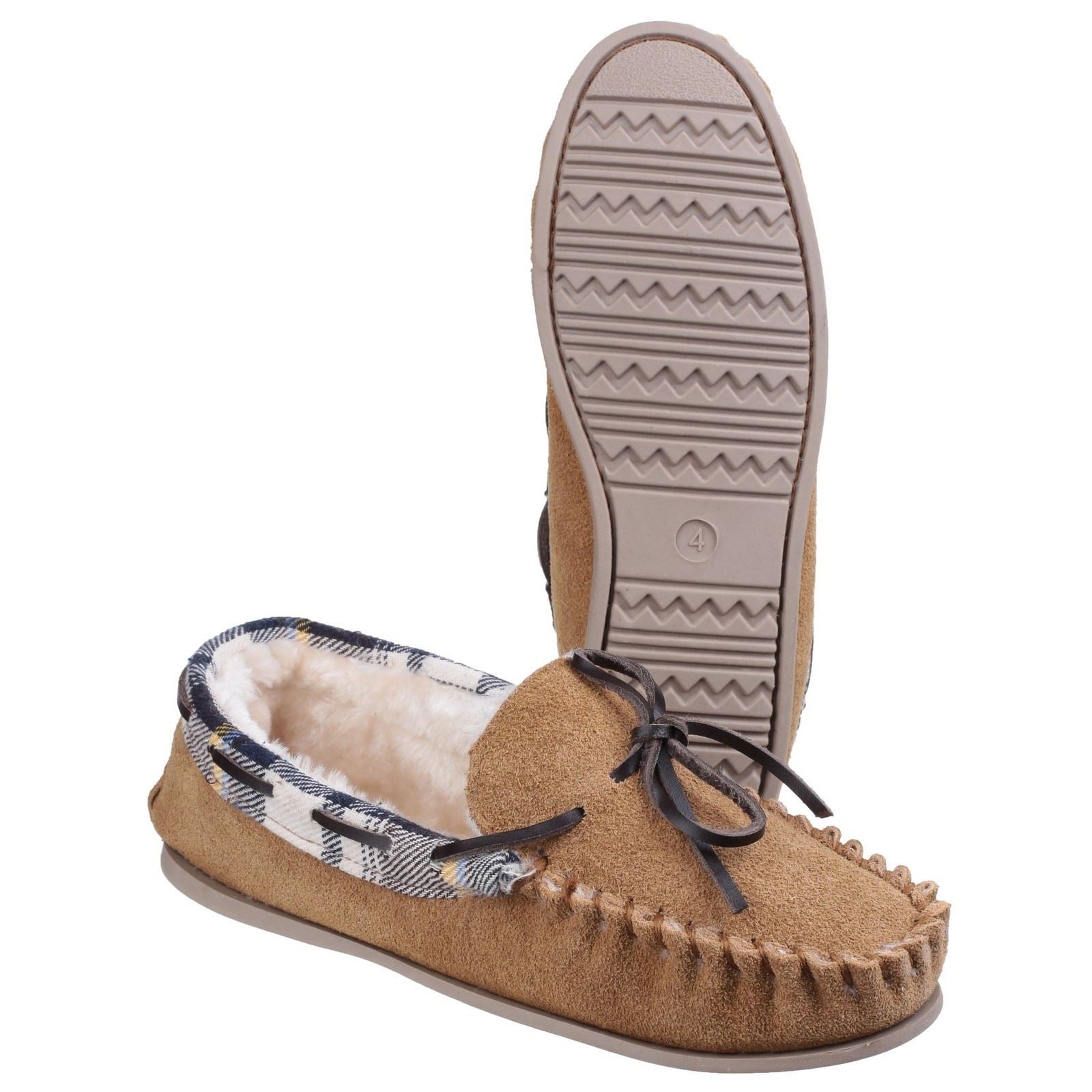 Cotswold Kilkenny Suede Women's Tan Slippers