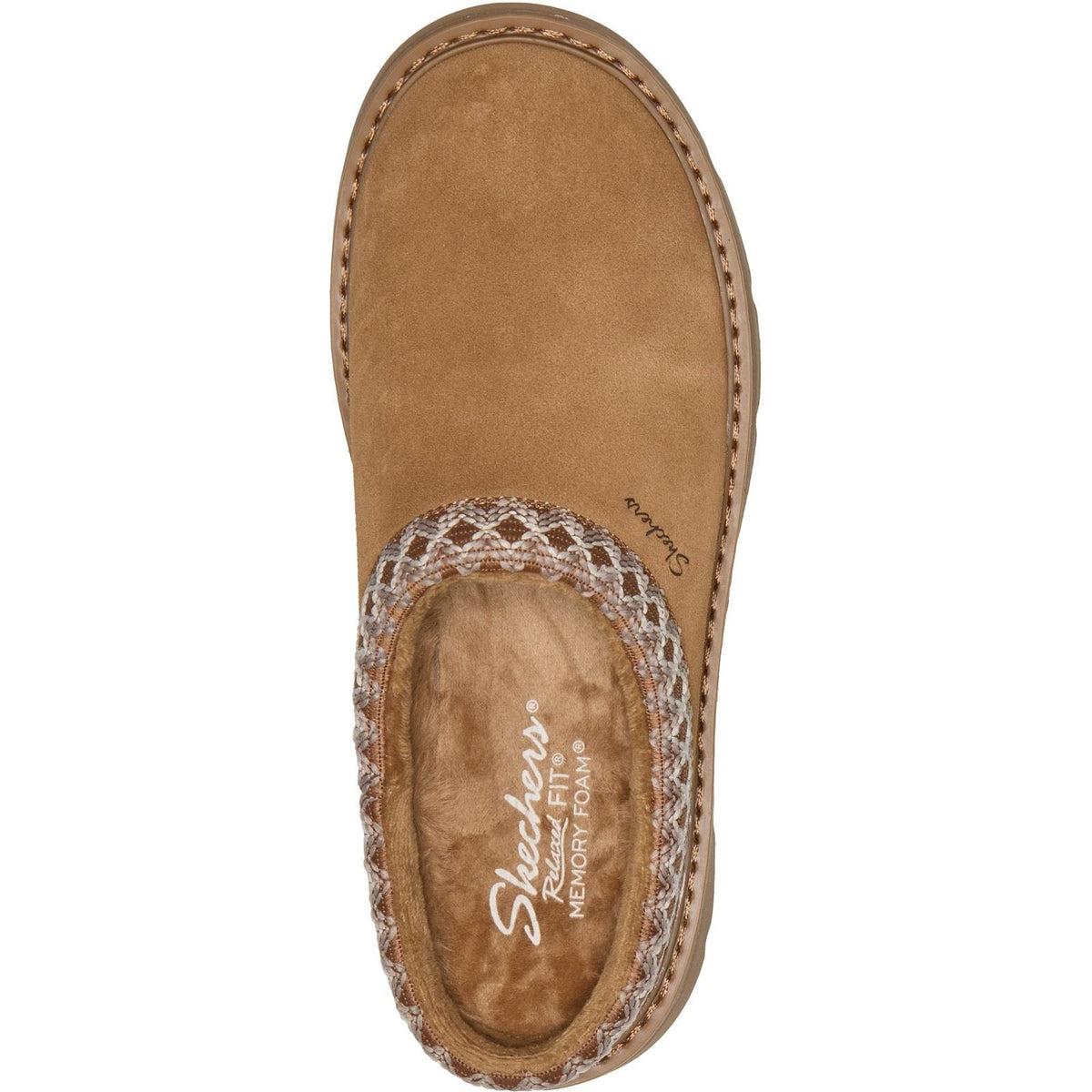 Skechers Keepsakes Cozy Cascade Leather Women's Chestnut Slippers