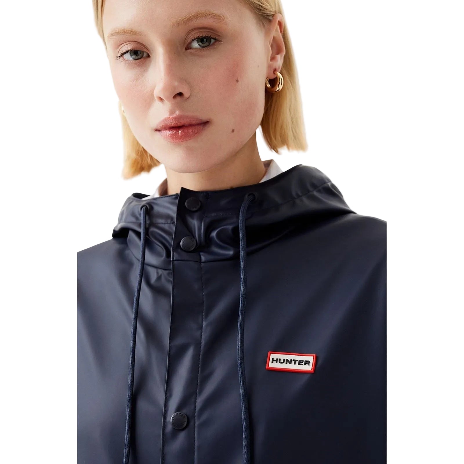 Hunter Izzy Hooded Blue Jacket