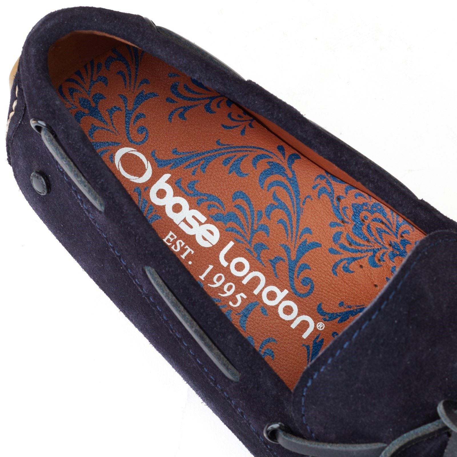 Base London Brooks Leather Men's Navy Standard Loafers