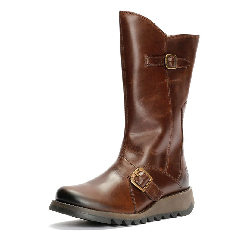 Fly London MES 2 Rug Leather Women's Dark Brown Boots