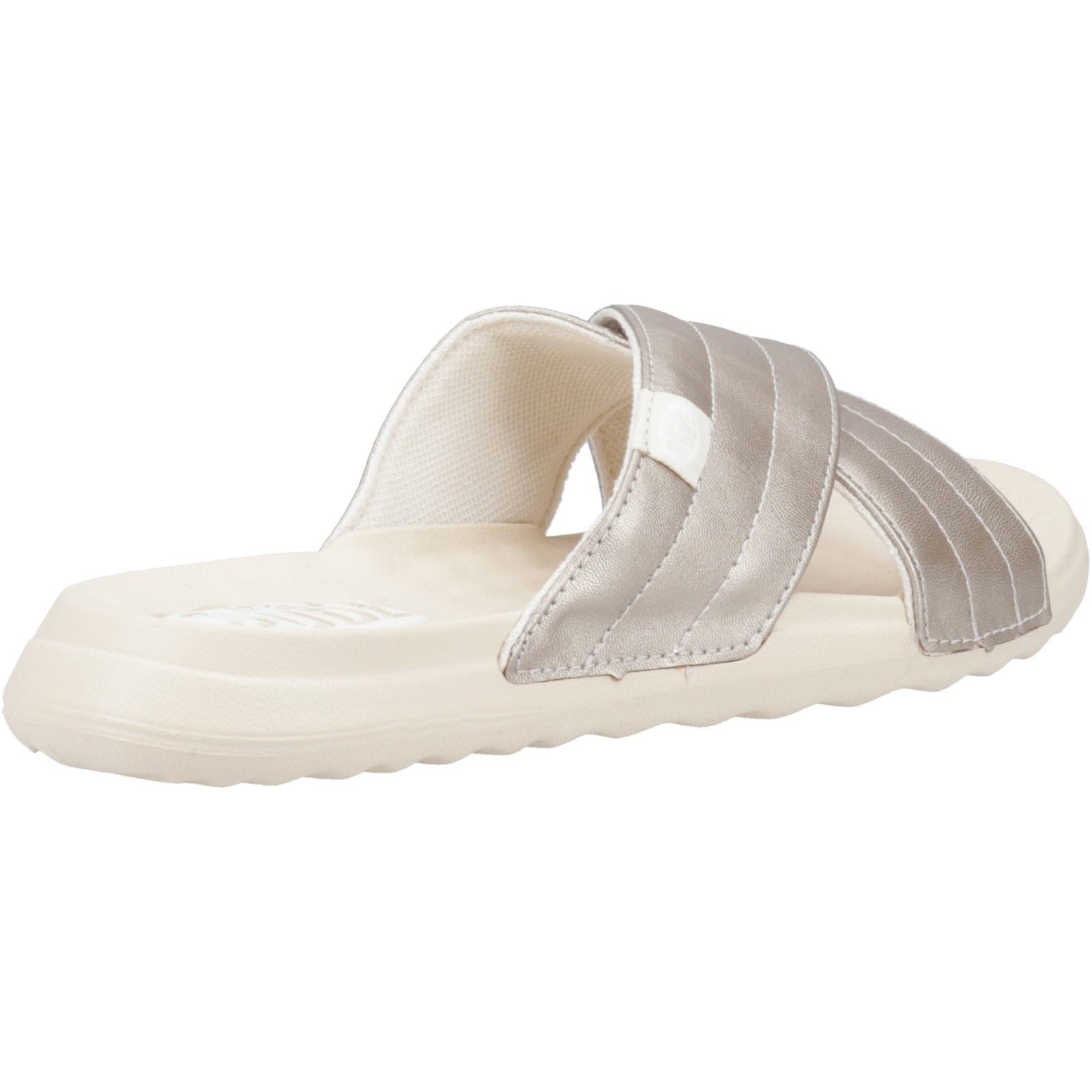 HEYDUDE Christi Slide Distressed Synthetic Women's Metallic Sandals