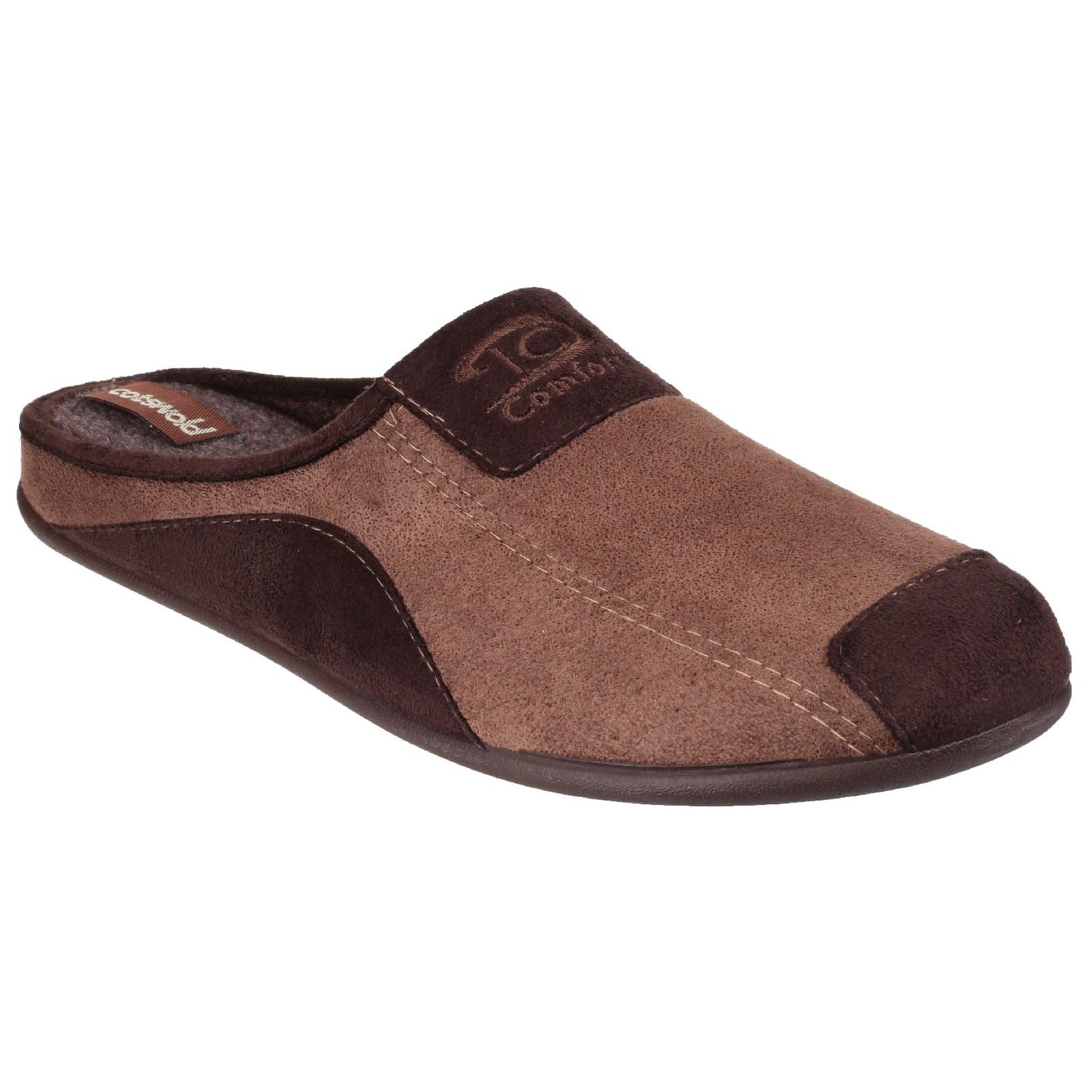 Cotswold Westwell Textile Men's Brown Slippers