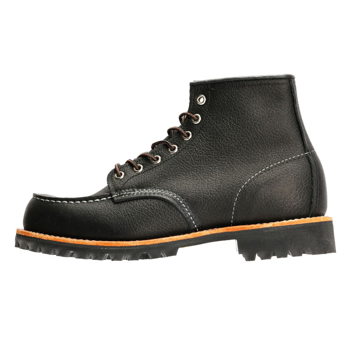 Red Wing 2949 Roughneck 6" Moc Toe Work Leather Men's Black Boots
