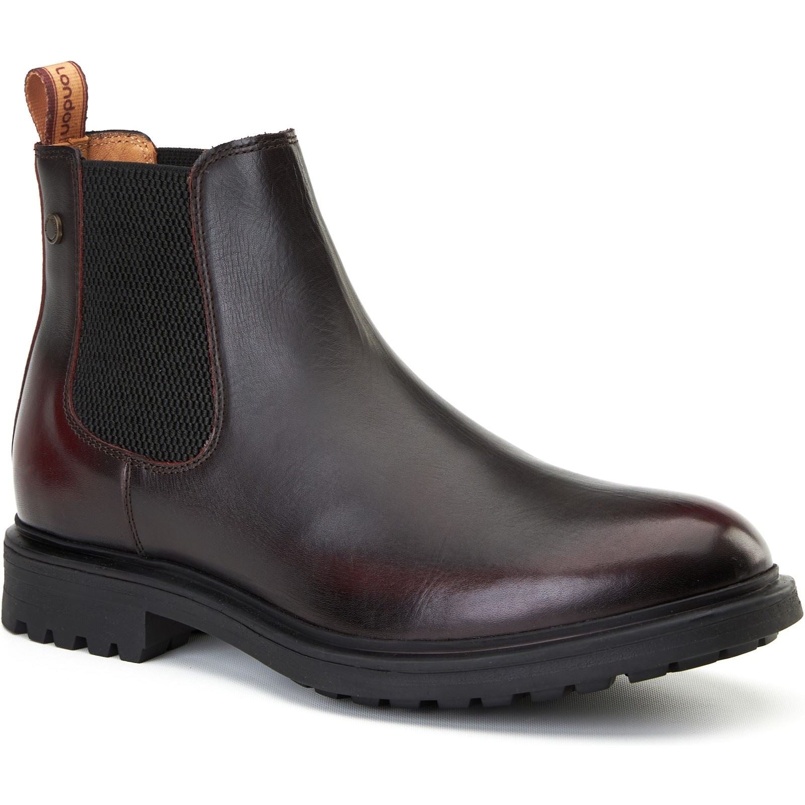 Base London Roebuck Leather Men's Bordo Boots