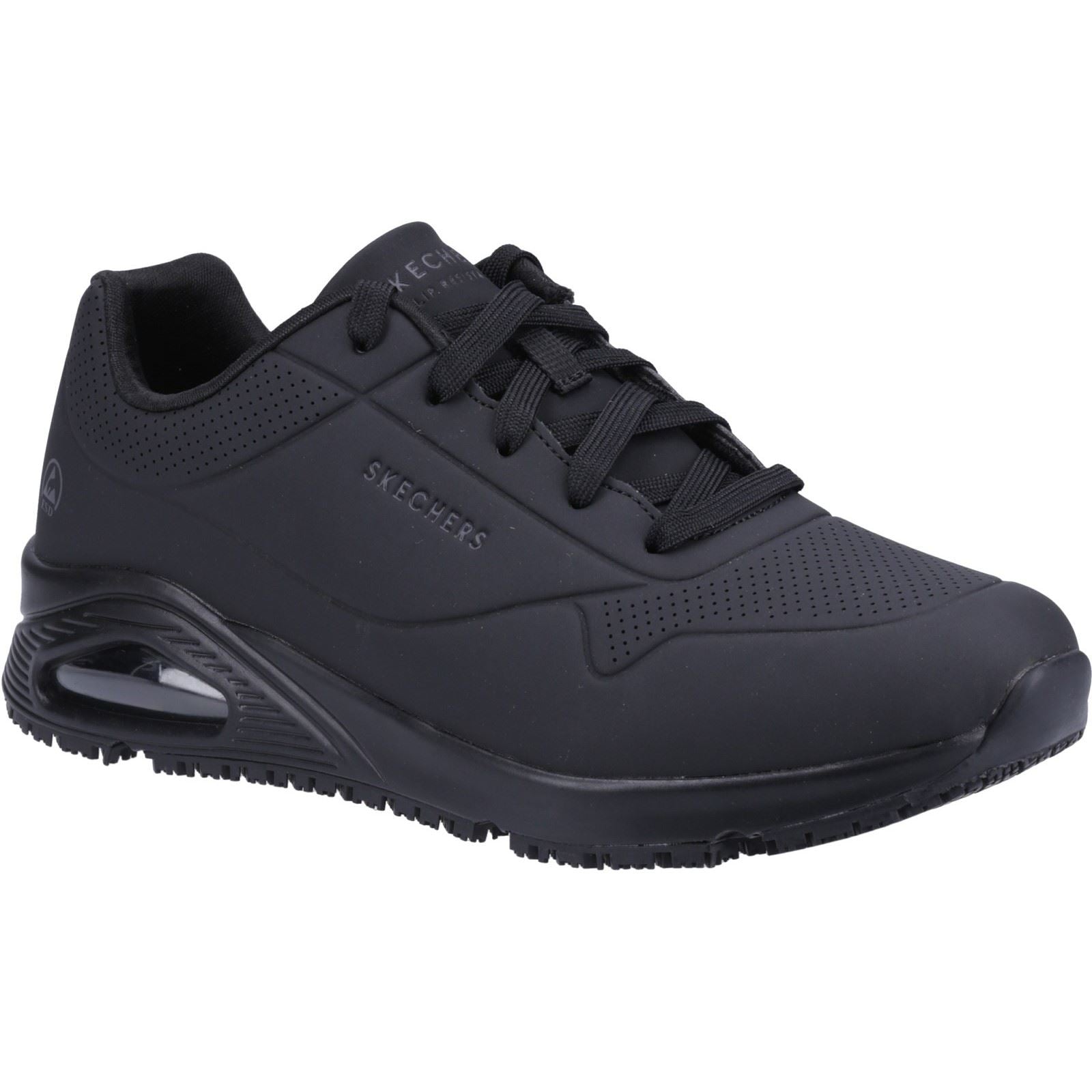 Skechers Workwear Work Relaxed Fit: Uno SR - Sutal Men's Black Safety Trainers