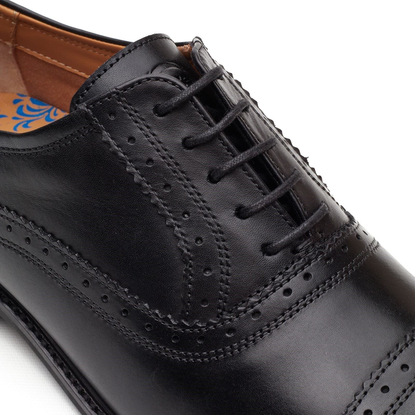 Base London Ascot Oxford Leather Men's Black Oxford Shoes