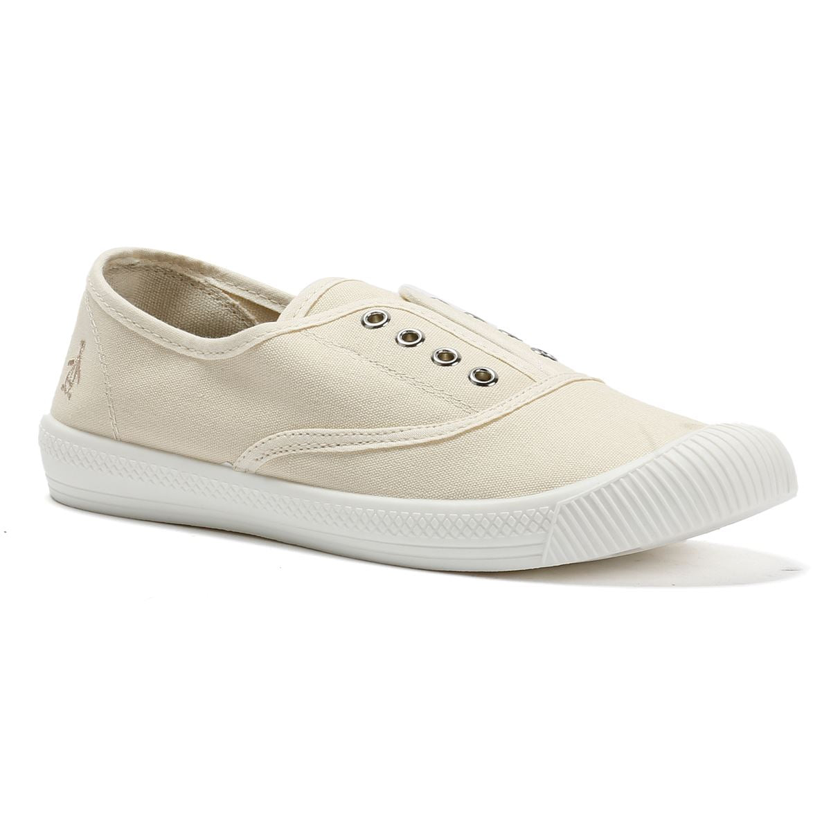 Penguin Anita Canvas Women's Off White Pumps