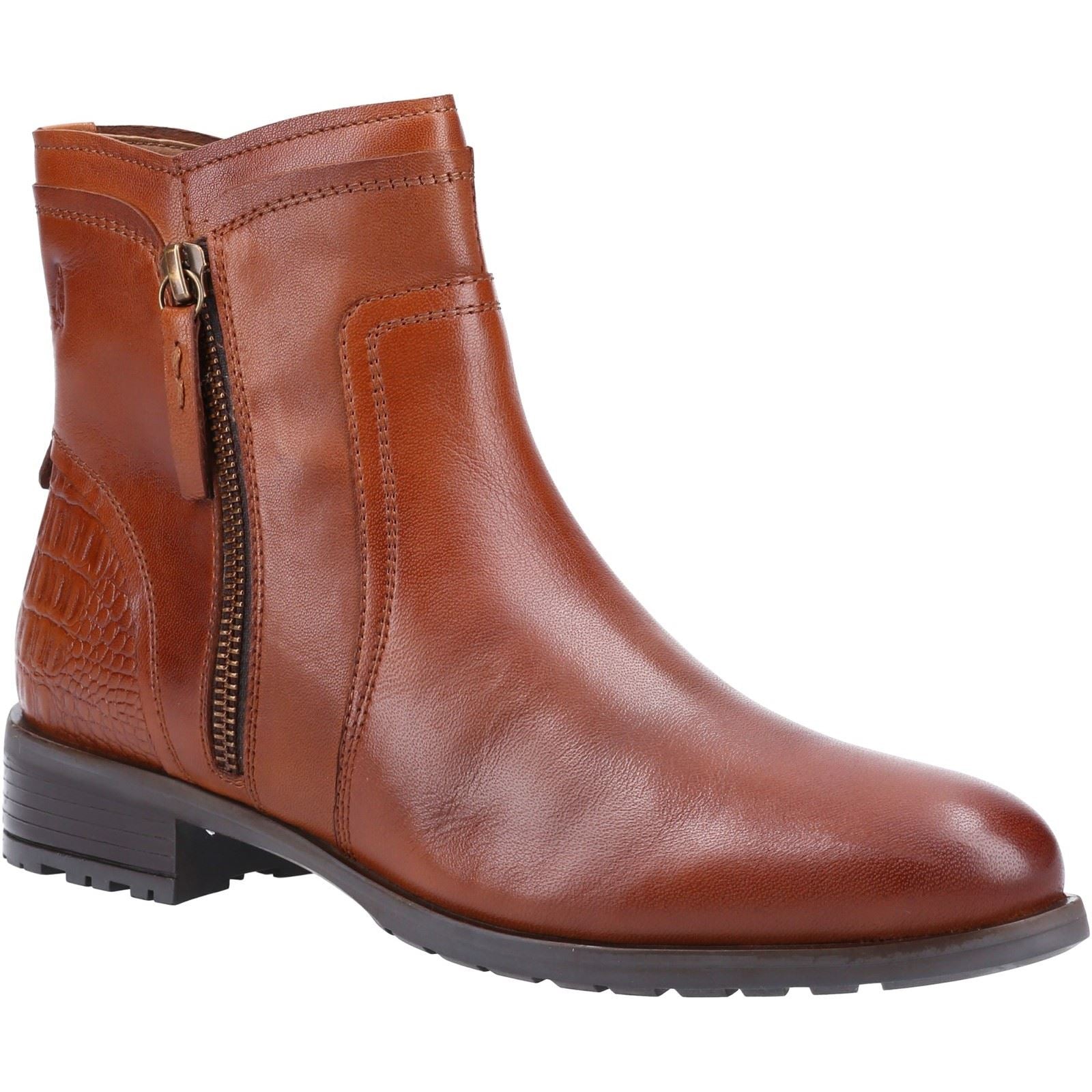Hush Puppies Scarlett Leather Women's Tan Boots