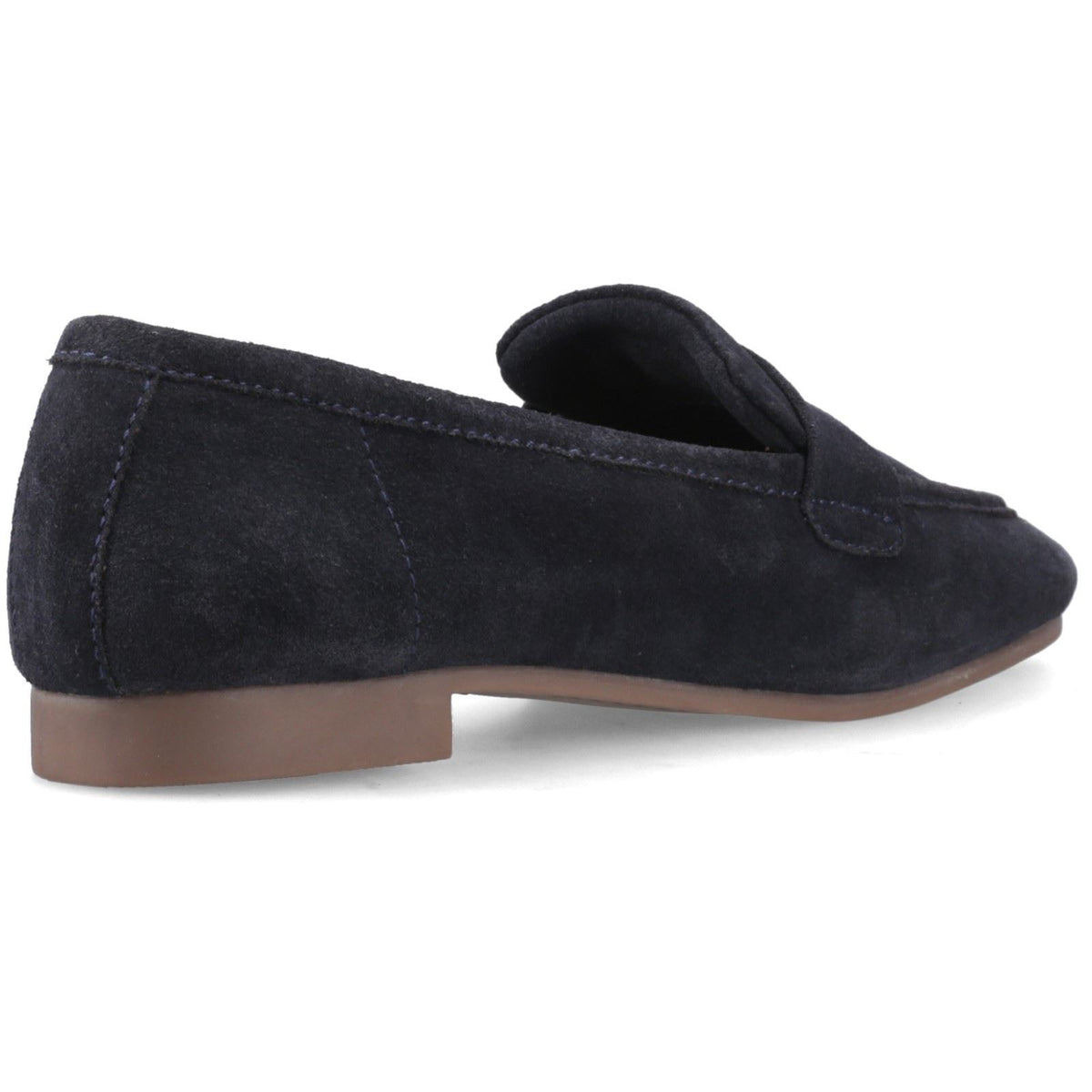 Hush Puppies Sutton Suede Leather Women's Navy Loafers