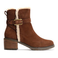 TOMS Hailey Buckle Suede Women's Dark Brown Boots