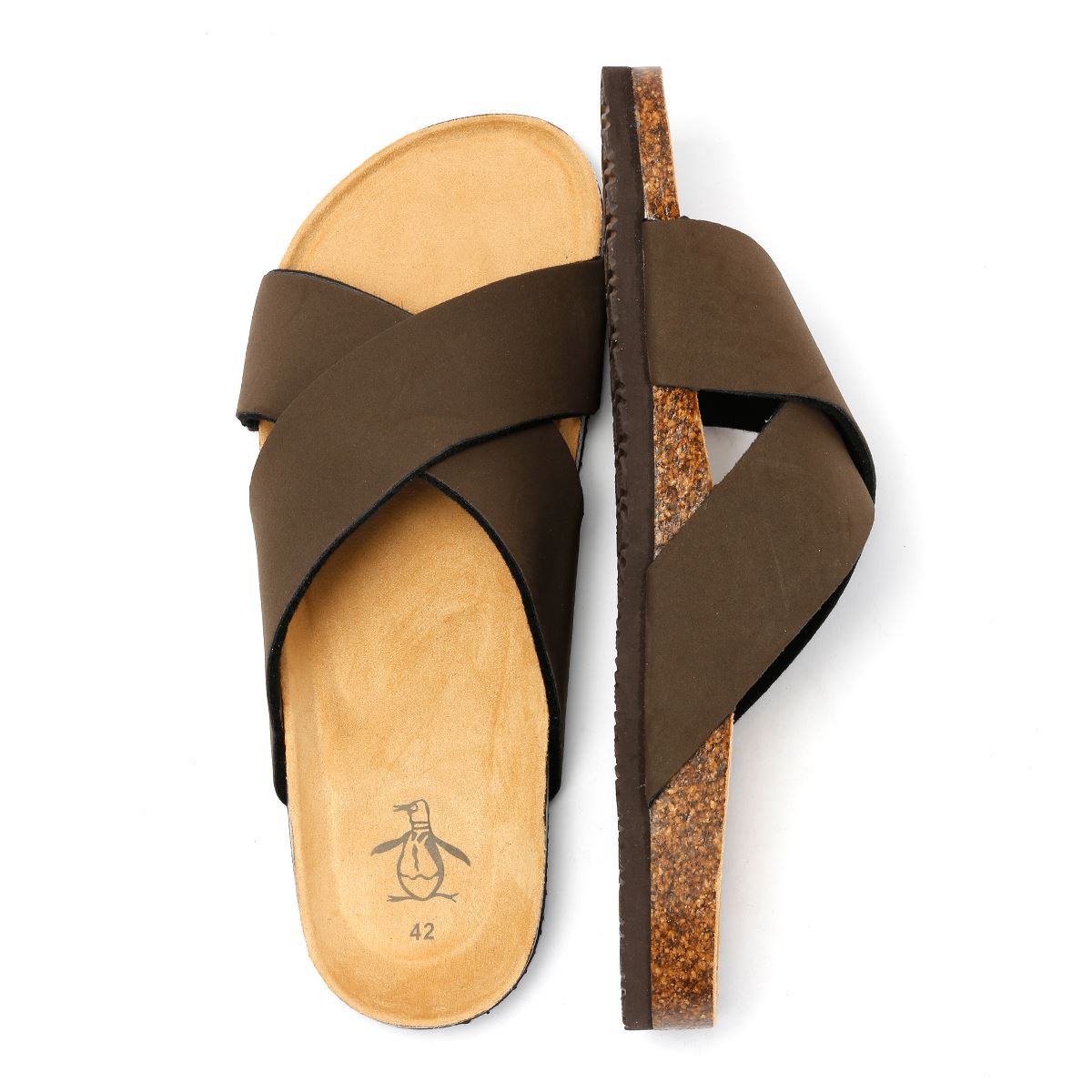 Penguin Pack Men's Brown Sandals