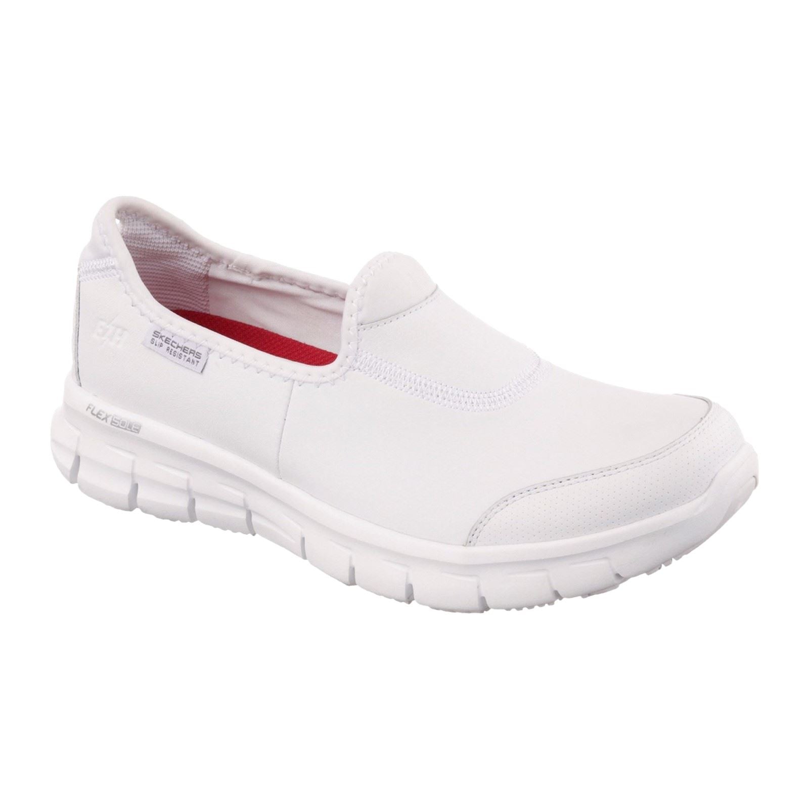 Skechers Workwear Sure Track Leather Women's White Trainers
