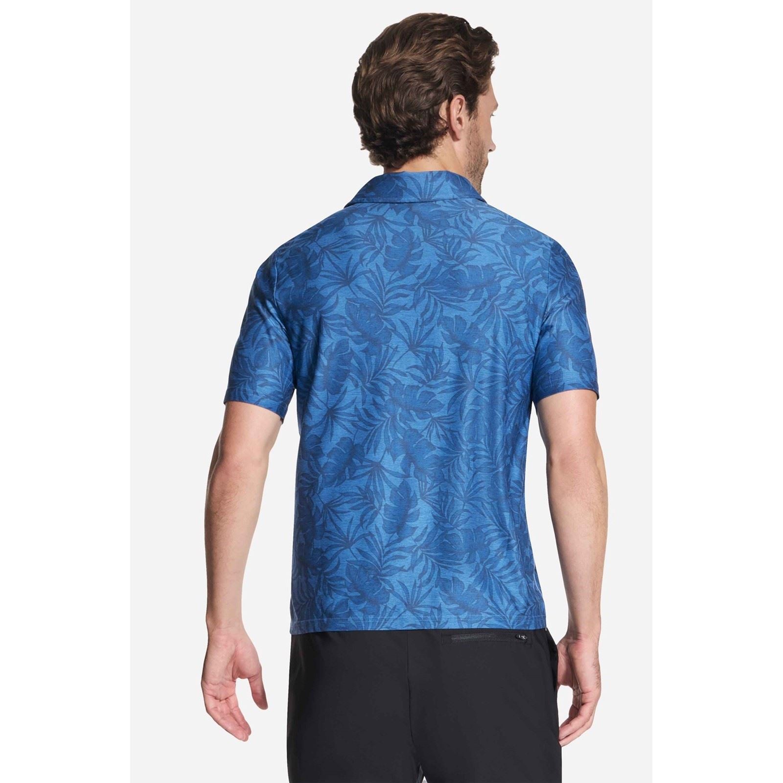 Skechers GO DRI All Day Printed Polyester Men's White Polo Shirt