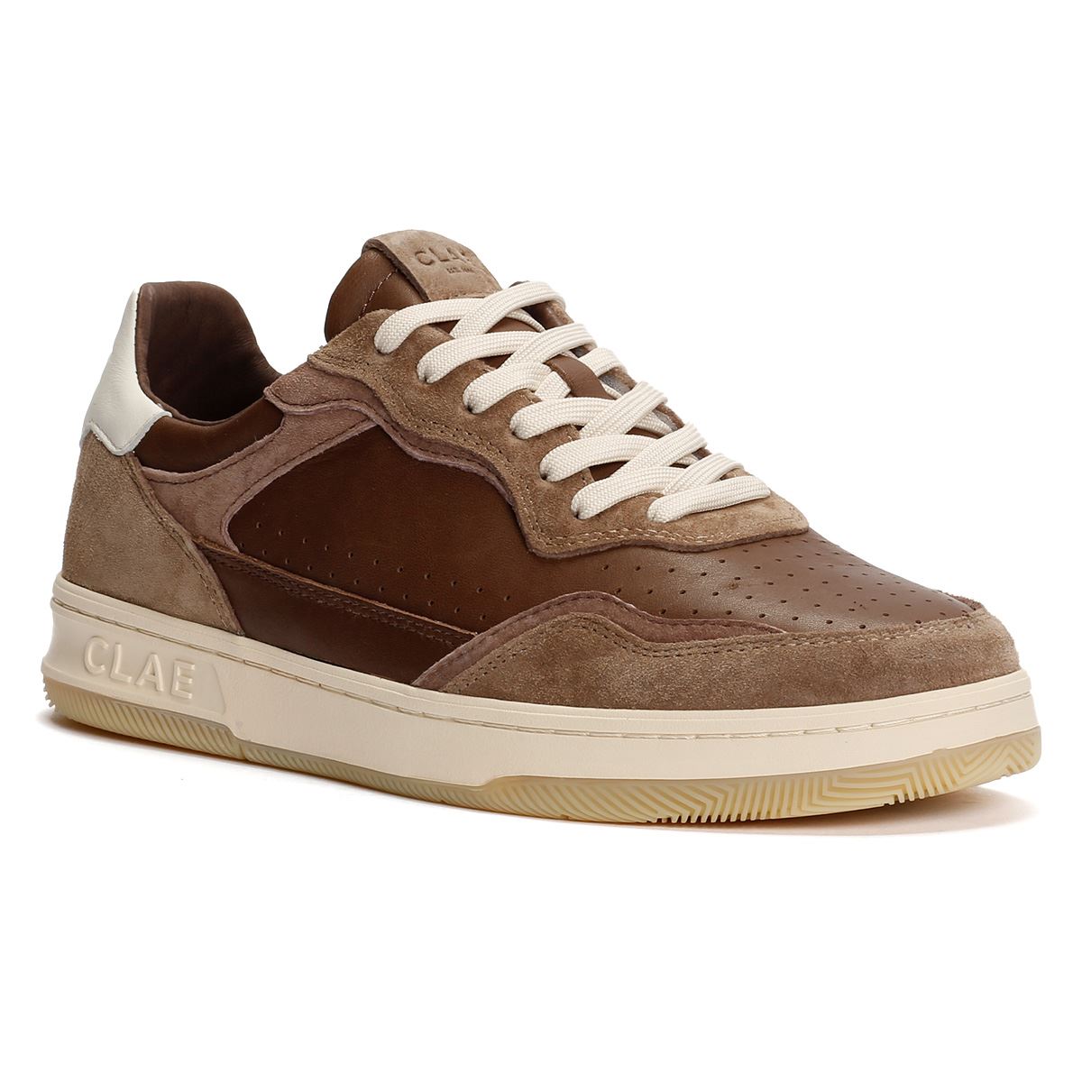 Clae Haywood Leather Men's Portabella Deep Taupe Trainers