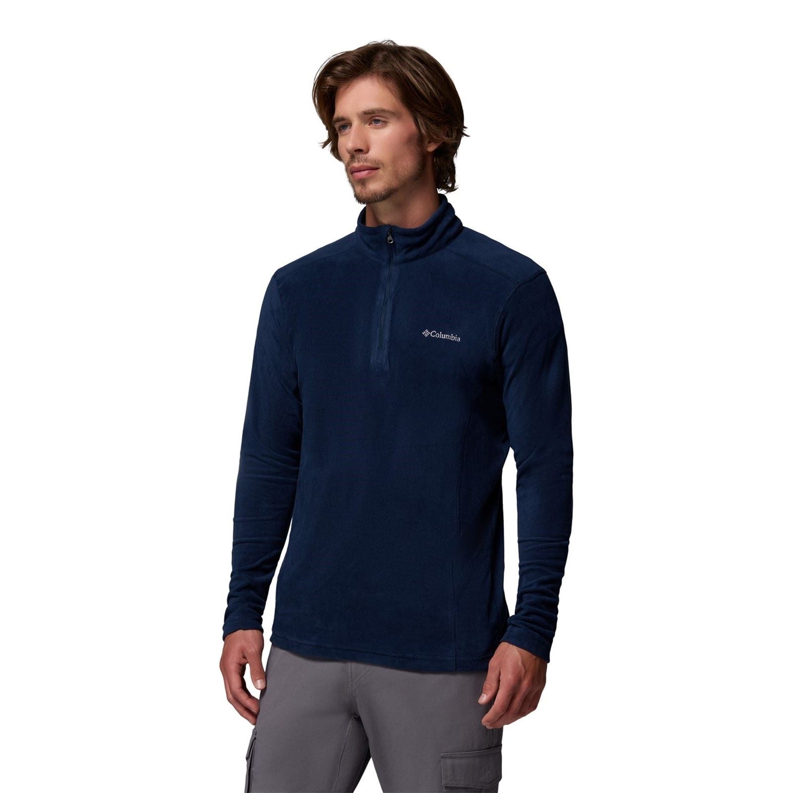 Columbia Klamath Range II Half Zip Men's Blue Fleece Jacket