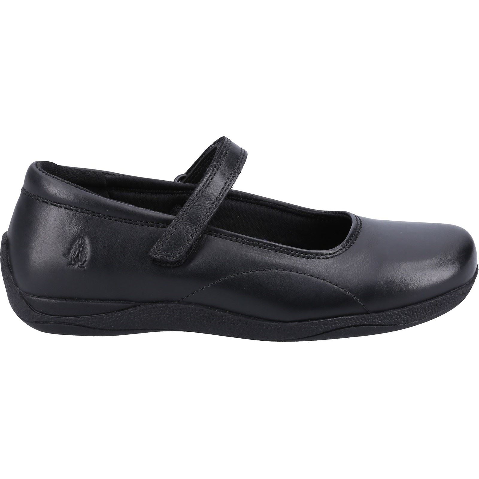 Hush Puppies Aria JNR Leather Girls's Black Shoes