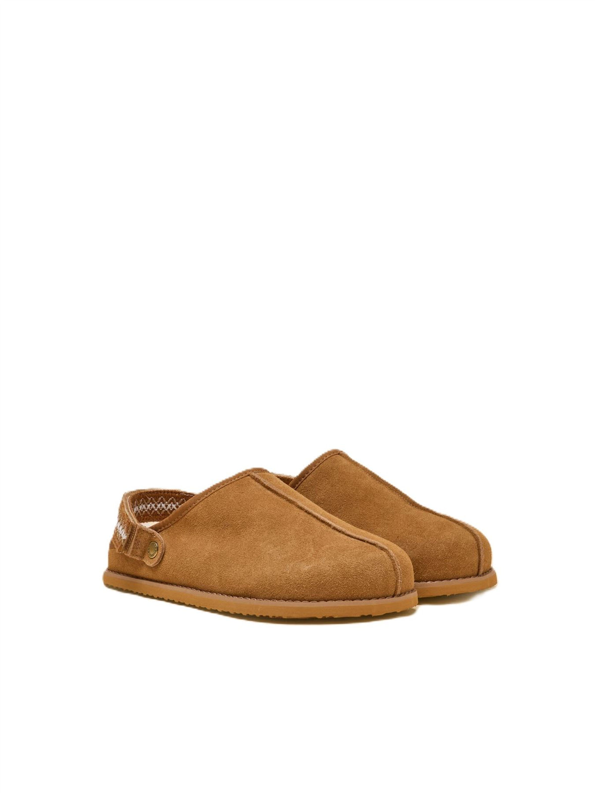 Joules Clog Suede Women's Chestnut Brown Slippers