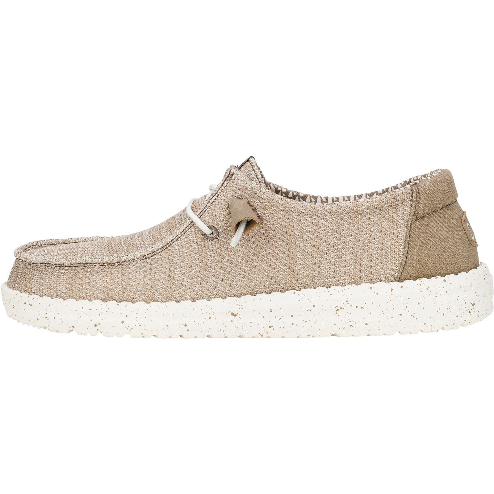 HEYDUDE Wendy Stretch Mesh Synthetic Women's Walnut Loafers