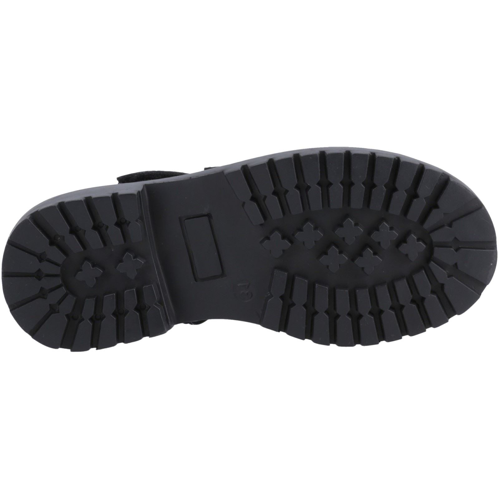 Hush Puppies Astrid Bow Leather Girls's Black Shoes