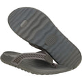 HEYDUDE Myers Flip Nu Prep Cotton Blend Men's Black/Granite Grey Flip Flops