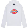 Dickies Icon Logo Synthetic Unisex Adults White Hooded Sweatshirt
