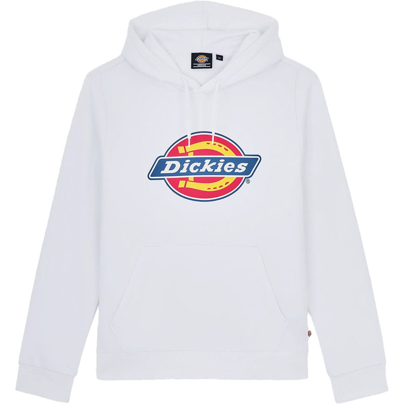 Dickies Icon Logo Synthetic Unisex Adults White Hooded Sweatshirt