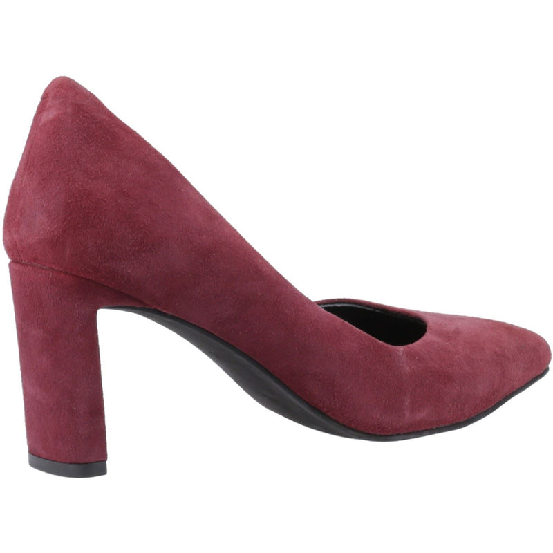 Hush Puppies Olivia Suede Women's Bordeaux Round Court Shoes