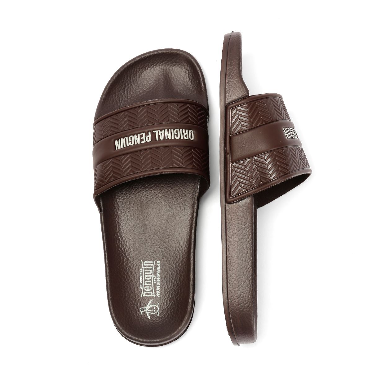 Penguin Paradise Men's Chocolate Sandals