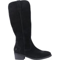 Hush Puppies Isabella Suede Women's Black Heeled Knee High Boots