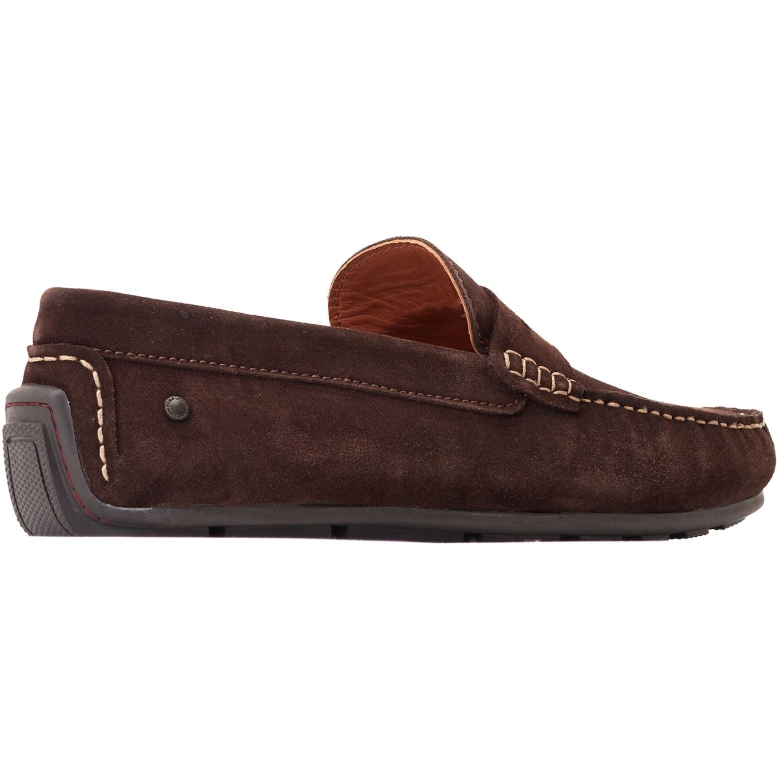 Base London Collins Leather Men's Dark Brown Loafers